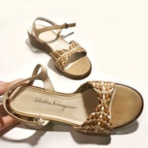 Ferragamo Leather Braided Sandals